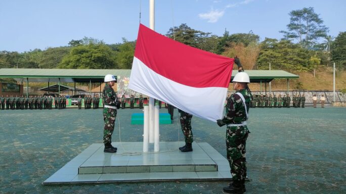 Kodim 0117/Aceh Tamiang Gelar Upacara Bendera Hari Senin