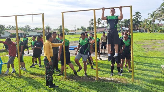 Ukur Kesegaran Jasmani, Kodim 0105/Abar Melaksanakan Tes Semapta Periodik Bagi Prajurit