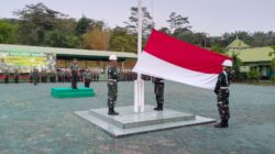 Kodim 0117/Aceh Tamiang Gelar Upacara Bendera Hari Senin