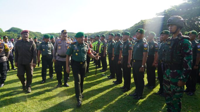 Pangdam IM Pimpin Apel Gelar Pasukan Pengamanan Kunker Wapres RI