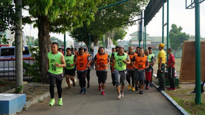 Kodim 0103/Aceh Utara Gelar Tes Kesegaran Jasmani Periodik 1 Tahun 2024
