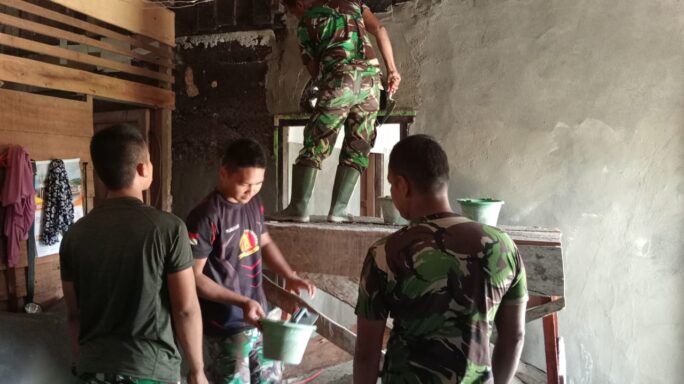 Tim Satgas TMMD Reguler Ke – 120 Kodim 0105/Abar Bersama Masyarakat Bekerja Ekstra