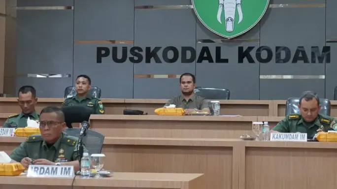 Irdam IM, Brigjen TNI Yudi Yulistyanto, M.A., mengikuti Vicon Tindak Lanjut Penyelesaian TWP AD