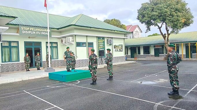Tegas Dan Lugas Dandim 0105/Abar Bacakan Amanat KASAD Pada Upacara Bendera Merah Putih 17 – an