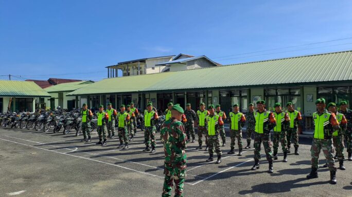 Kodim 0105/Abar Gelar Apel Siaga Antisipasi Peringatan Hari Buruh