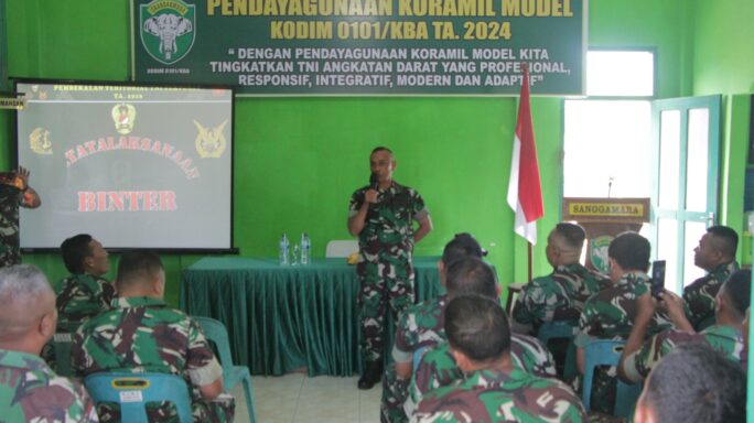 Kodim 0101/Kota Banda Aceh Gelar Pendayagunaan Koramil Model Tahun 2024