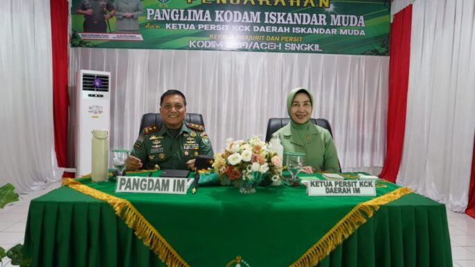 Kunjungan Kerja Pangdam IM dan rombongan ke Markas Kodim 0109/Aceh Singkil