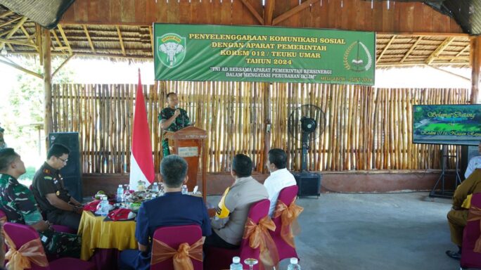 Melalui Komsos, Danrem 012/TU Ajak Seluruh Elemen Jaga Kondusivitas wilayah