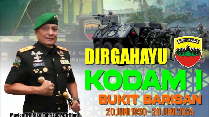 DIRGAHAYU KODAM I/BUKIT BARISAN “PATAH TUMBUH HILANG BERGANTI”