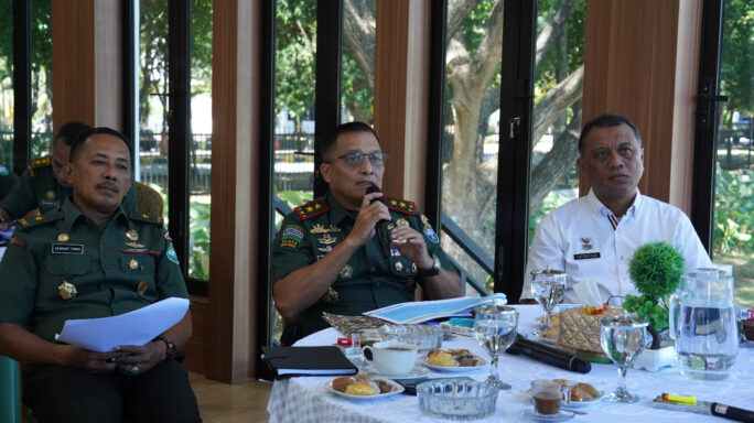 Pangdam IM Terima Audiensi Panitia PON XXI Aceh – Sumut Bidang Akomodasi.