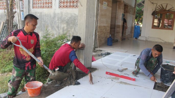 Kegiatan Kelanjutan Proses Perehapan Masjid Baiturrahim Hari Keempat.