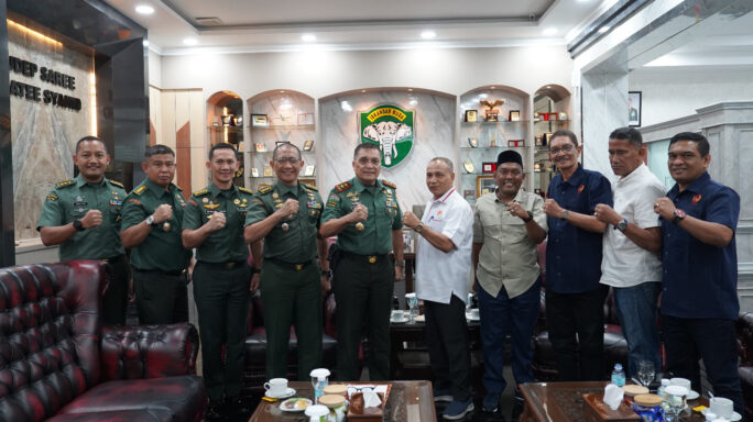 Pangdam Iskandar Muda menerima Audiensi dari Ketua KONI Aceh dalam rangka kesiapan Veneu PON Ke-XXI.