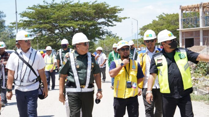 Pangdam IM meninjau Pembangunan Gedung Pusat Aneuk Muda Unggulan Aceh Hebat (AMANAH)