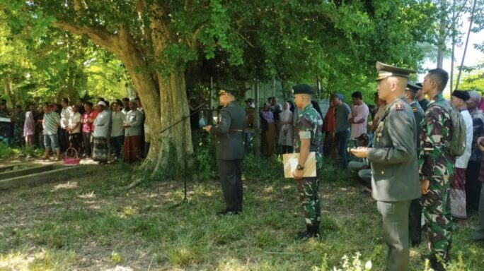 Danbrigif 25/Siwah Jadi Irup pada Upacara Pemakaman Alm Prada Ihkwani
