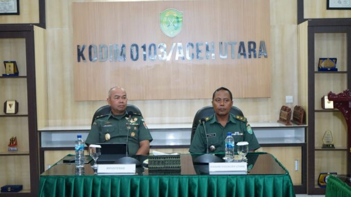 Kodim 0103/Aceh Utara Terima Kunjungan Wasgiatnis Dari Pusterad
