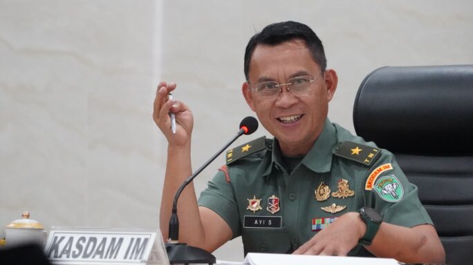 Kasdam IM Pimpin Rakor Penyelenggaraan Drama Kolosal Laksamana Keumalahayati jelang peringatan HUT RI ke-79 Tahun 2024