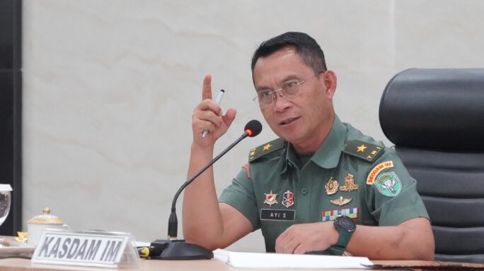 Kasdam IM Pimpin Rapat Kesiapan UST Tingkat Peleton Kikav 11/WSC TA 2024