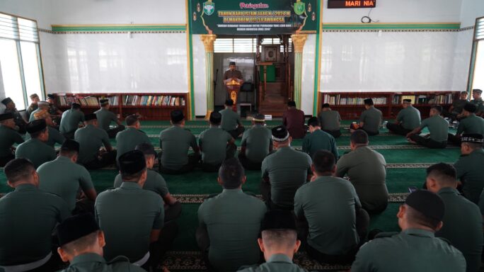 Peringatan Tahun Baru Islam Momentum I’tibar Prajurit TNI Korem Lilawangsa