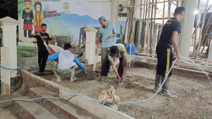 Kelanjutan Proses Perehapan Masjid Baiturrahim Hari Ke-20.