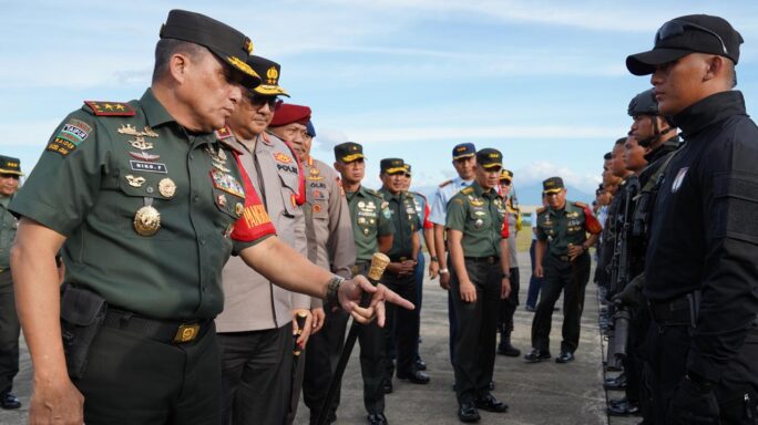 Pangdam IM Pimpin Apel Gelar Pasukan Pam VVIP Transit Presiden RI Di Bandara Sultan Iskandar Muda Aceh