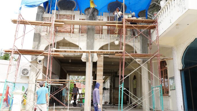 Kelanjutan Proses Rehab Masjid Baiturrahim, Hari Ke-23.