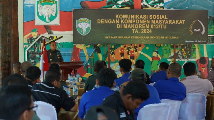 Danrem 012/TU Gelar Komsos, Perkuat Sinergitas dengan Media