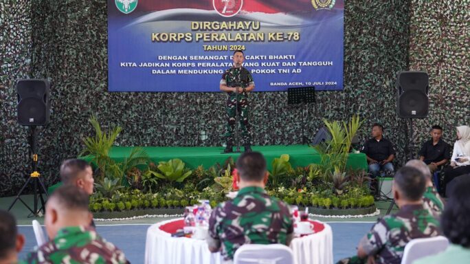 Kasdam Iskandar Muda Hadiri Gelar Syukuran Peringatan HUT Ke-78 PALAD