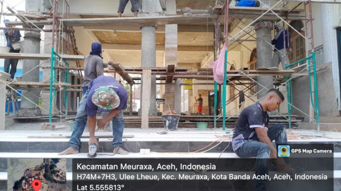 Kelanjutan Proses Rehab Masjid Baiturrahim, Hari Ke-27.
