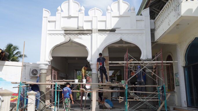 Kelanjutan Proses Rehab Masjid Baiturrahim, Hari Ke-28.