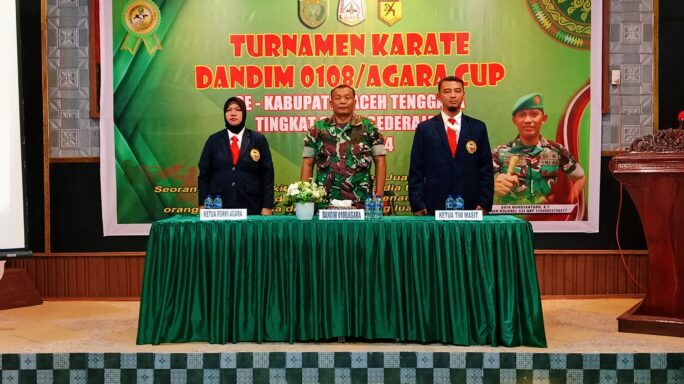 Pasi Log Kodim 0108/Agara Tutup Turnamen Karate Dandim 0108 Cup.