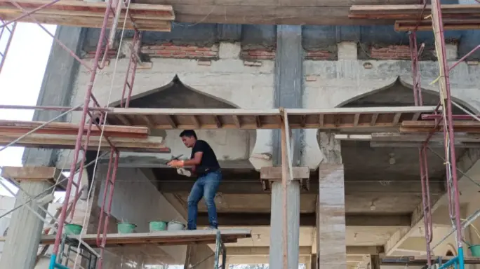Kelanjutan Proses Rehabilitasi Masjid Baiturrahim, Hari Ke-24.