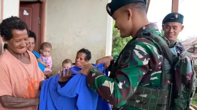 Satgas Pamtas Statis RI-PNG Yonif 111/KB Jadikan Binter Sebagai Fungsi Utama TNI Dalam Penugasan Di Perbatasan
