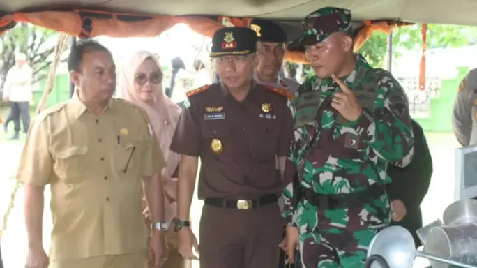 Dandim 0116/Nagan Raya bersama Forkopimda Gelar Apel Siaga Bencana Kekeringan dan Karhutlah