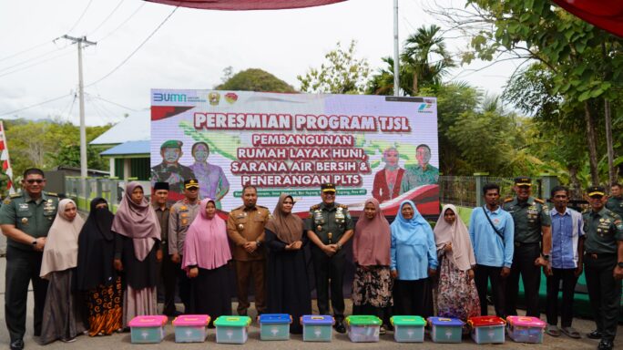 Pangdam IM Hadiri Peresmian 2.664 Titik Program TNI AD Manunggal Air Tahun 2024 Secara Virtual Bersama KASAD