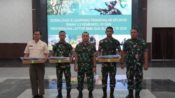Kodam IM Laksanakan Sosialisasi E-Learning Pengenalan Aplikasi Siman V.2 Kemenkeu RI