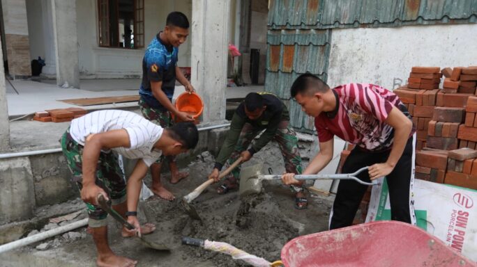 Kegiatan Kelanjutan Proses Perehapan Masjid Baiturrahim Hari Kedelapan.
