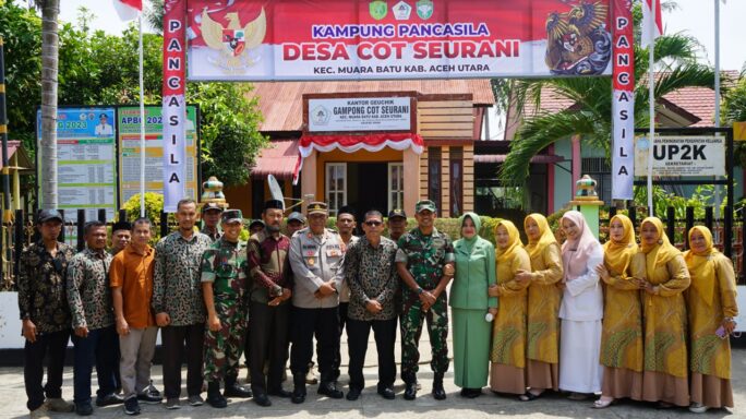 Dandim 0103/Aceh Utara Tinjau Kampung Pancasila Binaan.