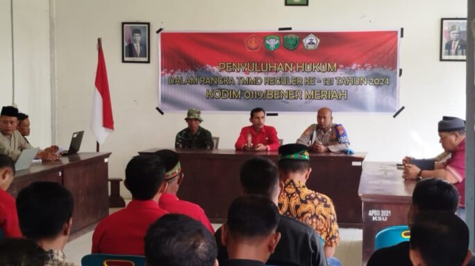 Satgas TMMD Ke 121: Berikan Penyuluhan Hukum Dan Kamtibmas