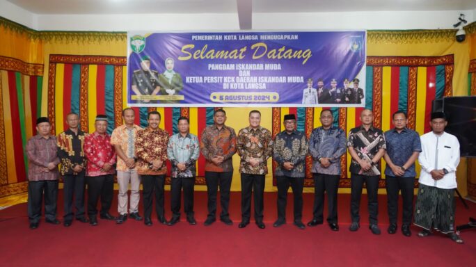 Kunjungan Pangdam IM ke Forkopimda Kota Langsa.