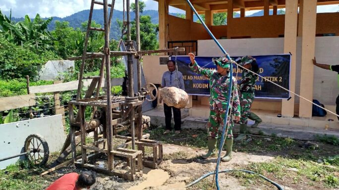 Satgas TMMD: Gali Sumur Bor Wujudkan Program KASAD