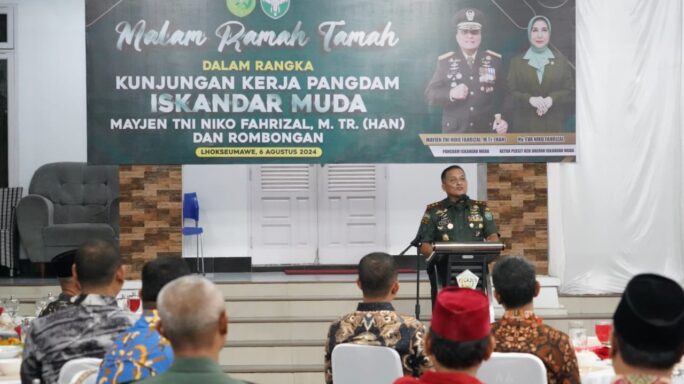 Jalin Silaturahmi, Pangdam IM Berkunjung ke Forkopimda Kota Lhokseumawe.