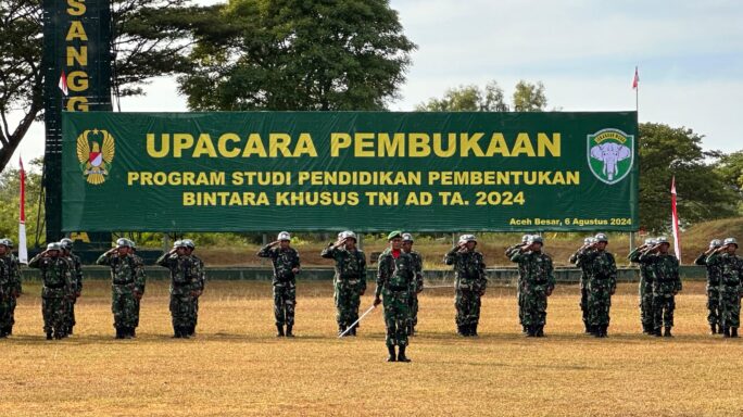 Rindam Iskandar Muda Buka Prodi Diktukba Sus TNI AD TA 2024