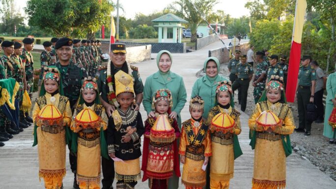 Kunjungan Kerja ke Yonkav 11/MSC, Pangdam IM: Terima Kasih atas Semangat Prajurit dan Persit Yonkav 11/MSC.