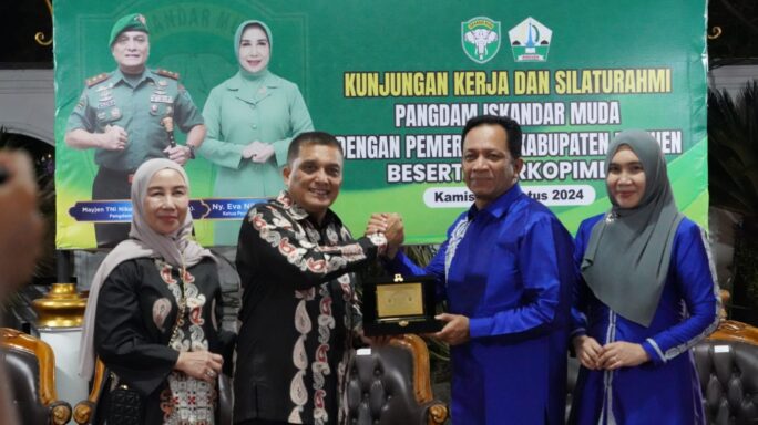 Mempererat Tali Silaturahmi, Pangdam IM Kunjungan Ke Forkopimda Kab. Bireuen.