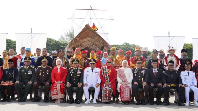 Pangdam Iskandar Muda Hadiri Upacara Peringatan HUT ke-79 Republik Indonesia di Banda Aceh.