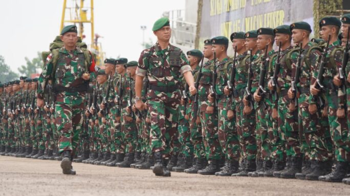 Kasdam IM Wakili Pangdam IM Sambut Kepulangan Satgas Yonif 115/ML.