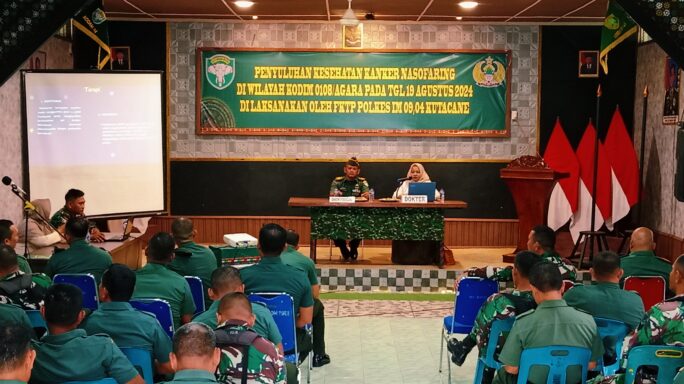 Peduli Kesehatan Anggota Kodim 0108/Agara Menerima Penyuluhan Kanker.