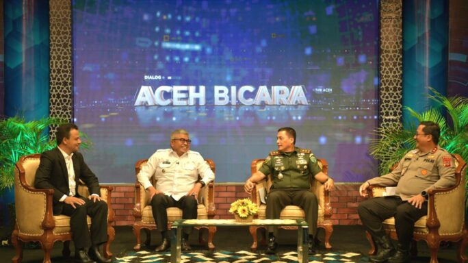 Pangdam IM, Pj. Gubernur Aceh, dan Kapolda Aceh Menjadi Narasumber dalam Dialog “Aceh Bicara” di TVRI Aceh.