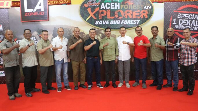 Kasdam IM Brigjen TNI Ayi Supriatna Hadiri Makan Malam dan Technical Meeting Offroad Aceh Forest Explorer Save Our Forest 2024.