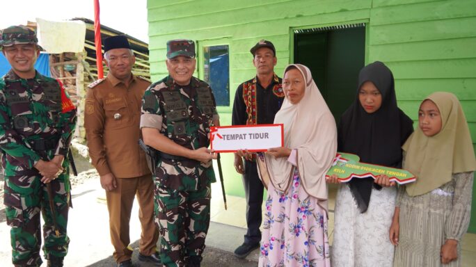 Respon Cepat Pangdam Iskandar Muda Mayor Jenderal TNI Niko Fahrizal, M. Tr (Han) membangun Rumah untuk Warga Kurang Mampu di Kab. Aceh Tengah.